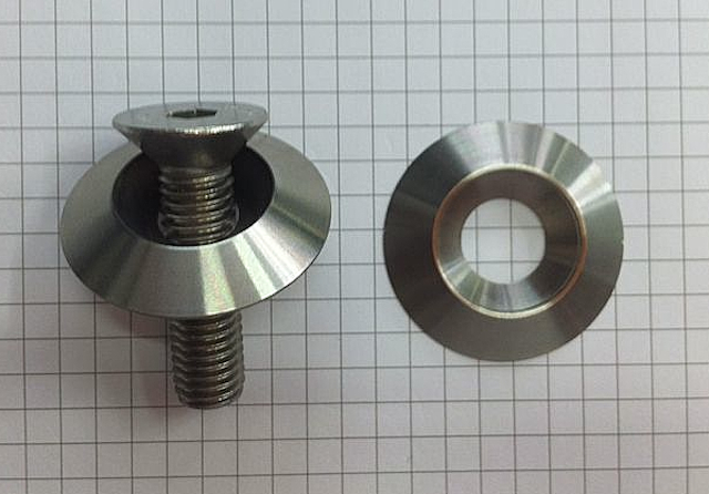 Sottovite per vite da M10 inox aisi 316 dia30x7,5 con sede per testa svasata