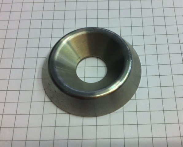 Sottovite per vite da M12 inox aisi 316 dia40x8,5 con sede per testa svasata